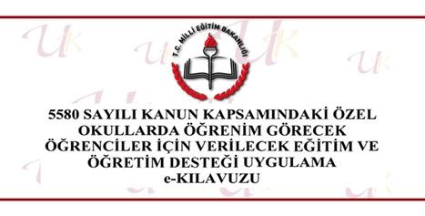 ÖZEL OKULLARDA ÖĞRENİM GÖRECEK ÖĞRENCİLER İÇİN ÖĞRETİM DESTEĞİ