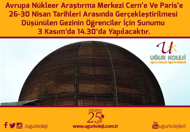 AVRUPA NÜKLEER ARAŞTIRMA MERKEZİ GEZİ SUNUMU