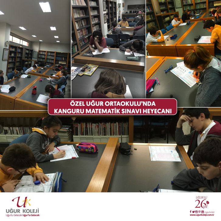 ÖZEL UĞUR ORTAOKULU’NDA KANGURU MATEMATİK SINAVI HEYECANI