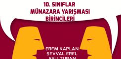 Münazara Yarışması Birincileri