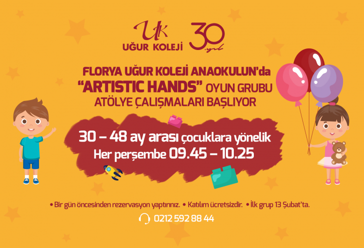 30 - 48 Arası Çocuklara Yönelik Oyun Grubu Atölye Çalışmalarımız Başlıyor