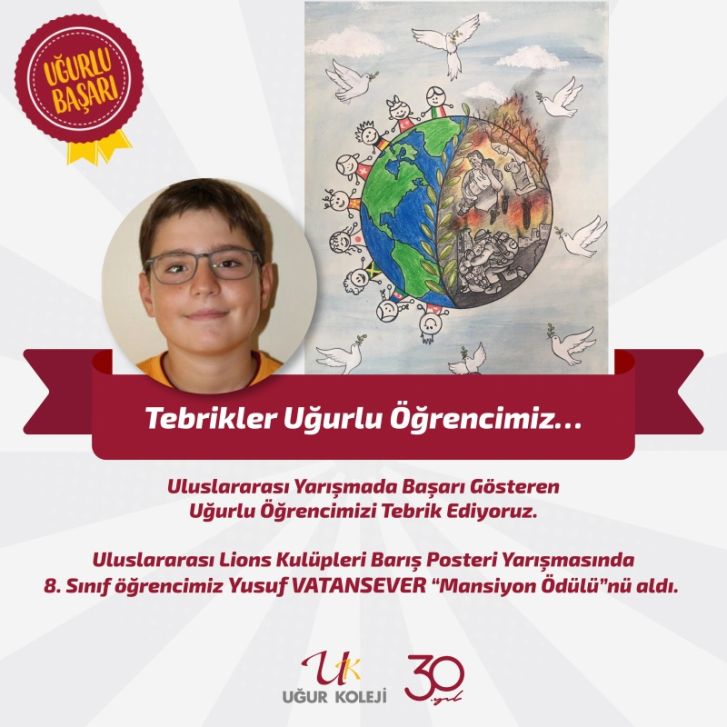Uğurlu Öğrencimizden Uluslararası Yarışmada Mansiyon Ödülü