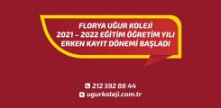 2021 - 2022 Eğitim Öğretim Yılı Erken Kayıt Dönemi ve Okula Kabul Görüşmeleri Başladı