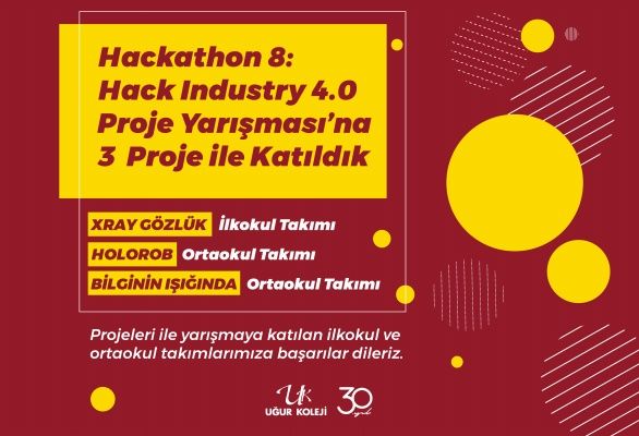 Hackathon 8: Hack Industry 4.0 Proje Yarışması’na 3 Proje ile Katıldık