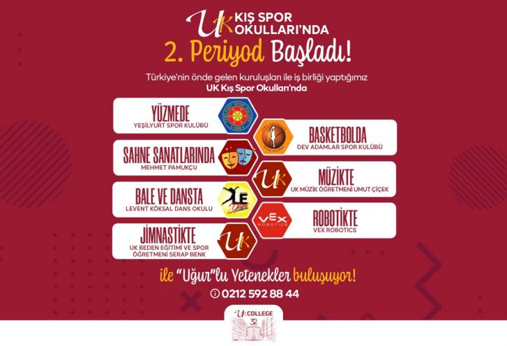 UK Kış Spor Okullarında İkinci Periyod Başladı