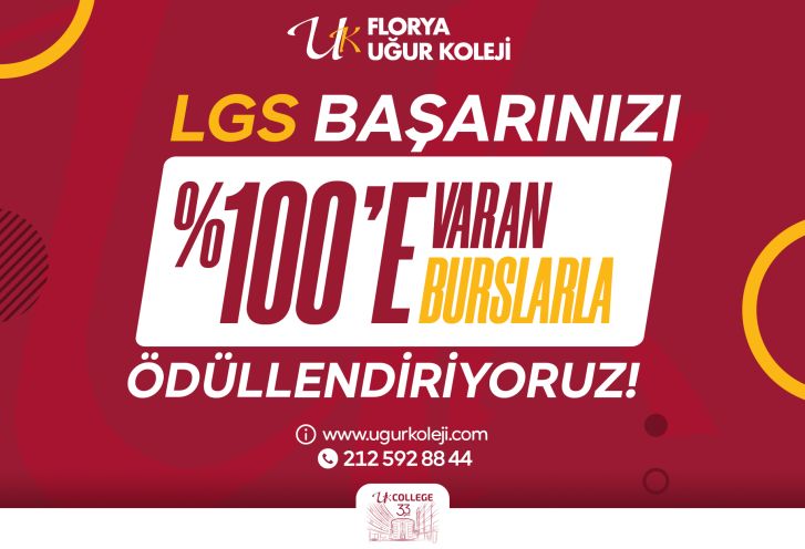 Uğurdan LGS Başarısına %100'e Varan Burs Oranları